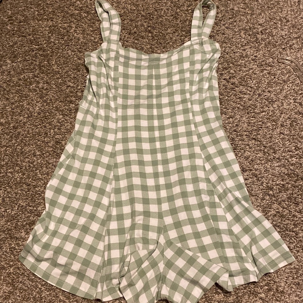 Checkered romper that’s super soft and comfortable.